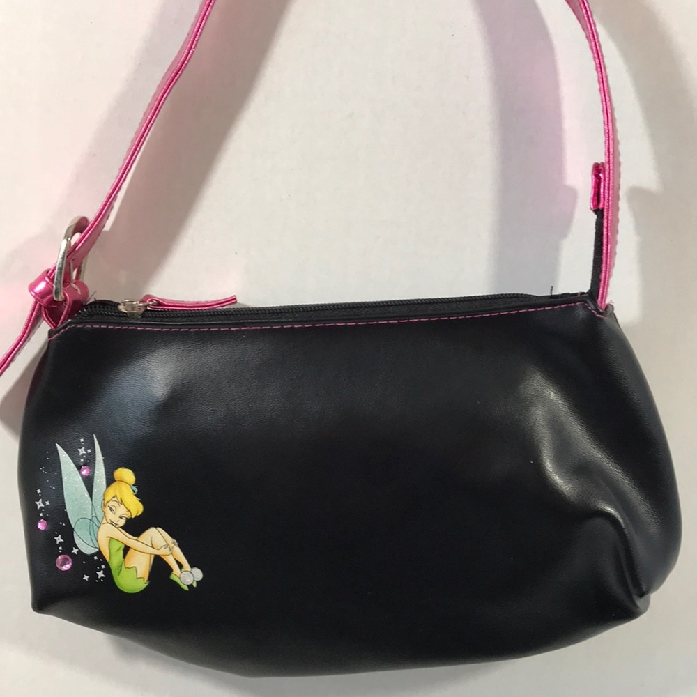 Disney Tinker Bell purse rhinestones pink handle